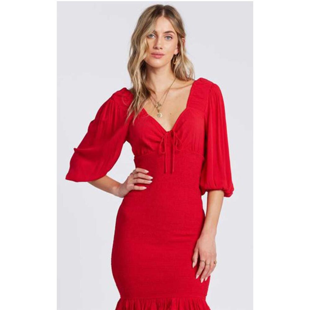 Women’s Billabong Amalfi Night Red Mini Dress – Women's Size Small
